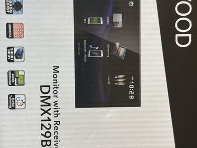 Kenwood DMX129BT Monitor with Receiver and Pioneer TS-G400 4" 2-Way Car Speakers