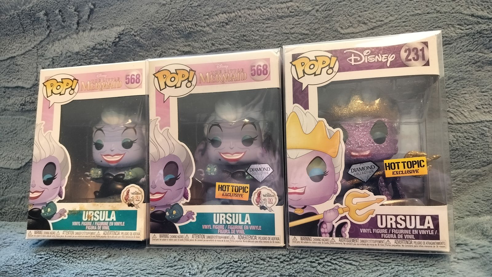 2018-2019 Funko Pops "Disney Ursula" Prices in Description