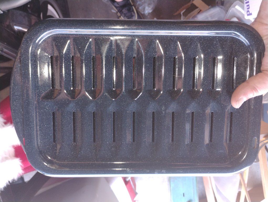8x13x1 porcelain coated broiler pan