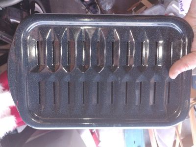8x13x1 porcelain coated broiler pan