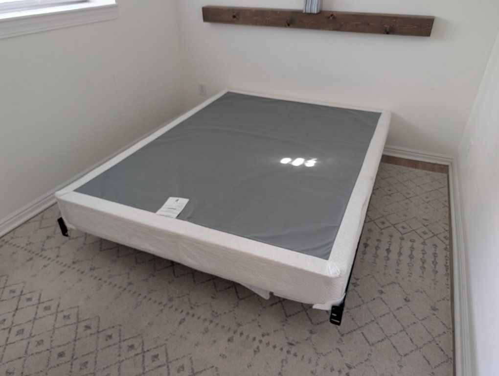 Used queen Box Spring and Metal Bed Frame