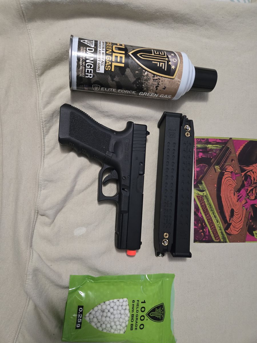 $250 OBO Airsoft Glock 18c with full auto switch. Comes with everything in the picture.