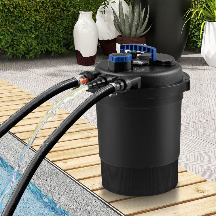 COSTWAY - EP21559 - Pond Water Filter - Black