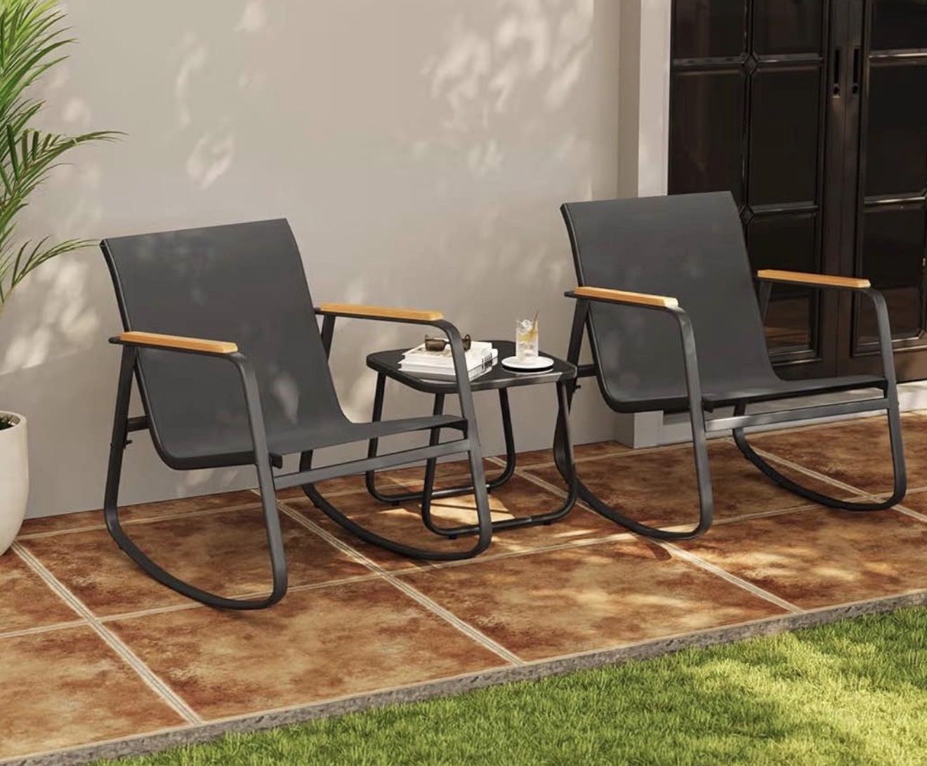 3-Piece Rocking Patio Set — Brand New in box