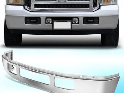 For 2005-2007 Ford F250 F350 Super Duty Excursion Front Bumper Face Bar Chrome