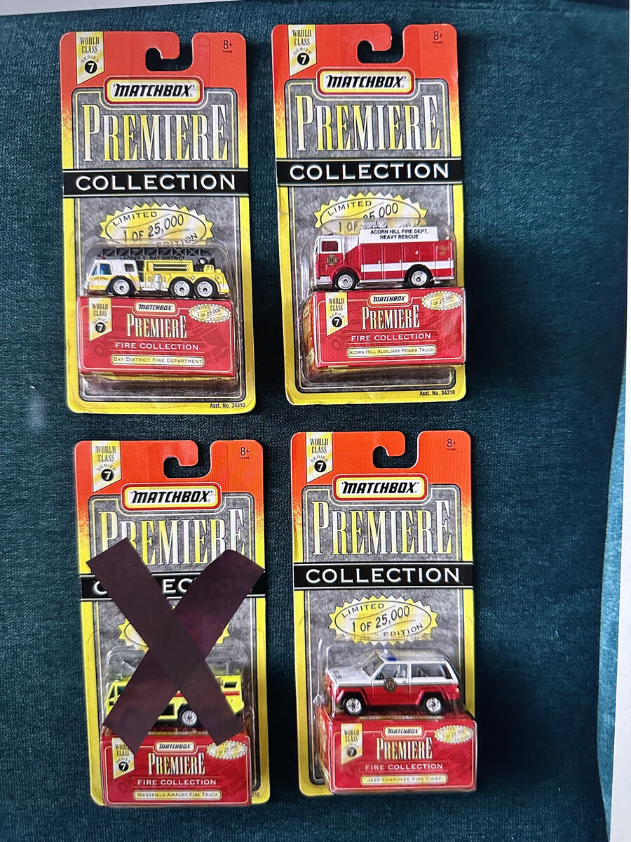 Matchbox 1996 Premiere Limited Edition Series 7 Die Cast Vehicles.