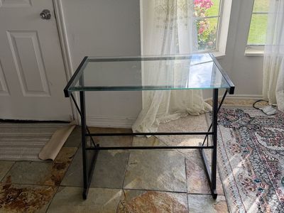 Glass desk used good condition