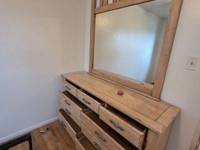 wood dresser with mirror