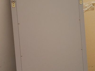 Bathroom Wall Mirror with Grey Frame
