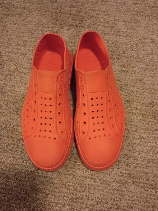 Orange Casual Slip-On Water Shoes Men's Size 7-8