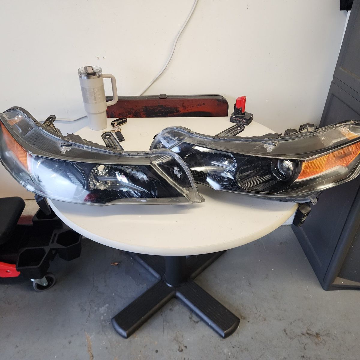 Headlight Assembly Pair 2014 Acura TL