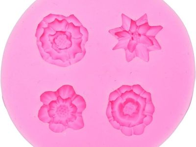 Rose Flower Silicone Mold Mixed Shape Rose Fondant Pattern for Cake Chocolate Resin with Food Grade Safe Reusable Easy Release