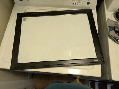 Whiteboard with Black Frame - Magnetic Dry Erase Board