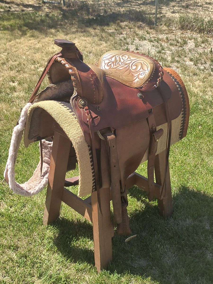 Comfortable & Fancy Plesao Saddle – Padded Seat (16”)