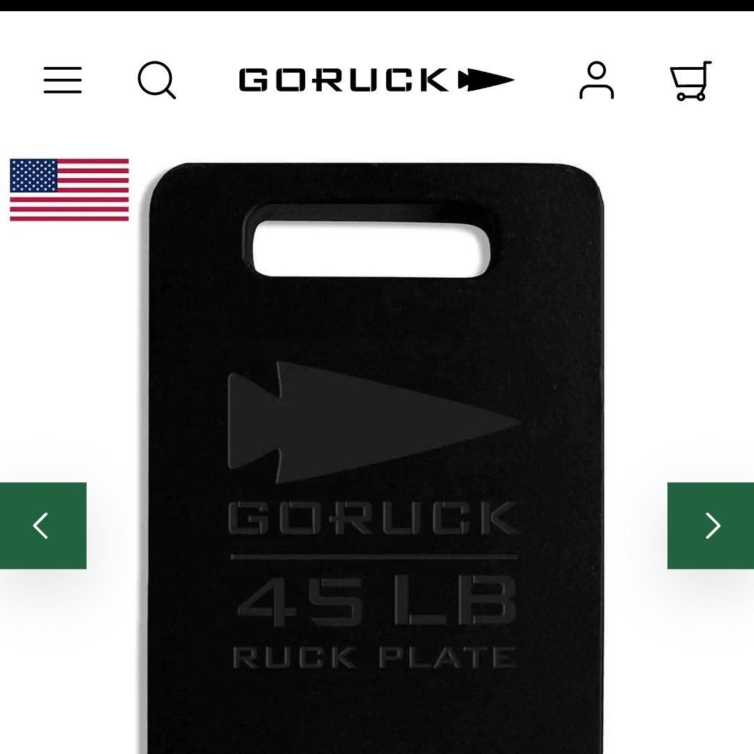 GO RUCK Vest Plates 20lb, 30lb, 45lb