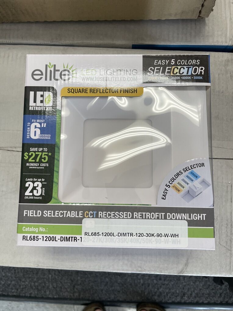 6 Square LED Retrofit Can Lightin NEW