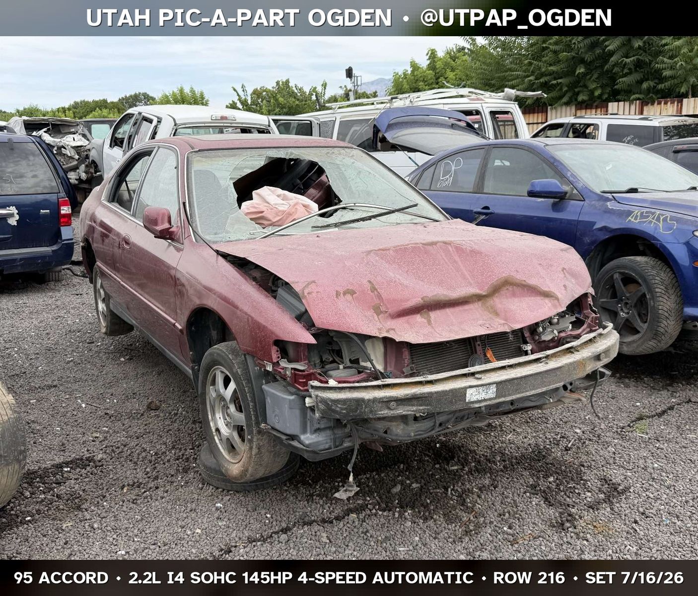 1995 Honda Accord Parts - UTPAP Ogden