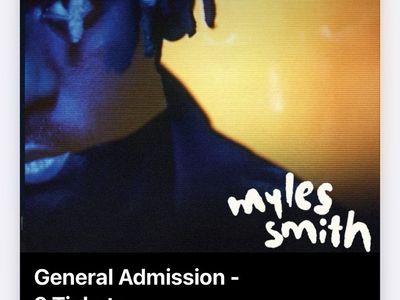 Myles Smith Concert Tickets - 2 General Admission - Aug 12 at The Lot at The Complex