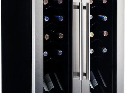NEW NewAir 24 Bottle Wine French Door Cooler Refrigerator | Freestanding Wine Fridge | Dual Zone