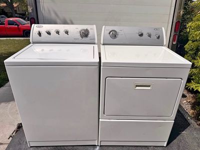 Whirlpool top load electric set