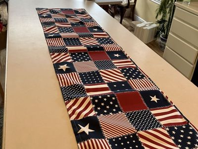 Patriotic home decor. Table runners and Placemats