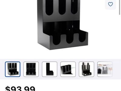 Mind Reader 6-Compartment Condiment & Cup Organizer Station CAVE3-BKRY