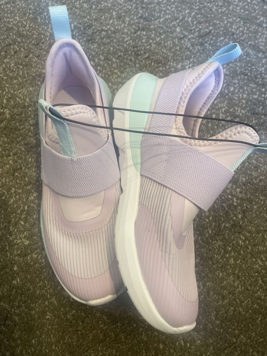 All in Motion Girls' Shoes Size 3 Slip-On Lavender/Blue Athletic Sneakers