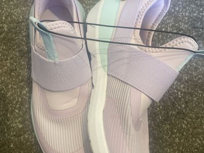 All in Motion Girls' Shoes Size 3 Slip-On Lavender/Blue Athletic Sneakers