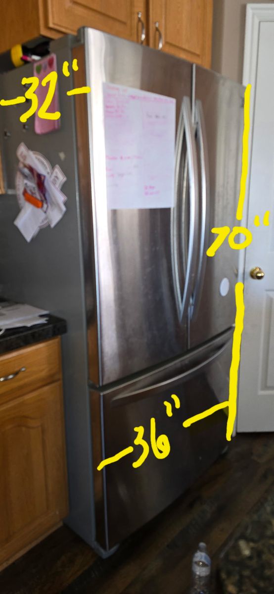 Kenmore SS Fridge with French Doors. Needs repair! Read description!