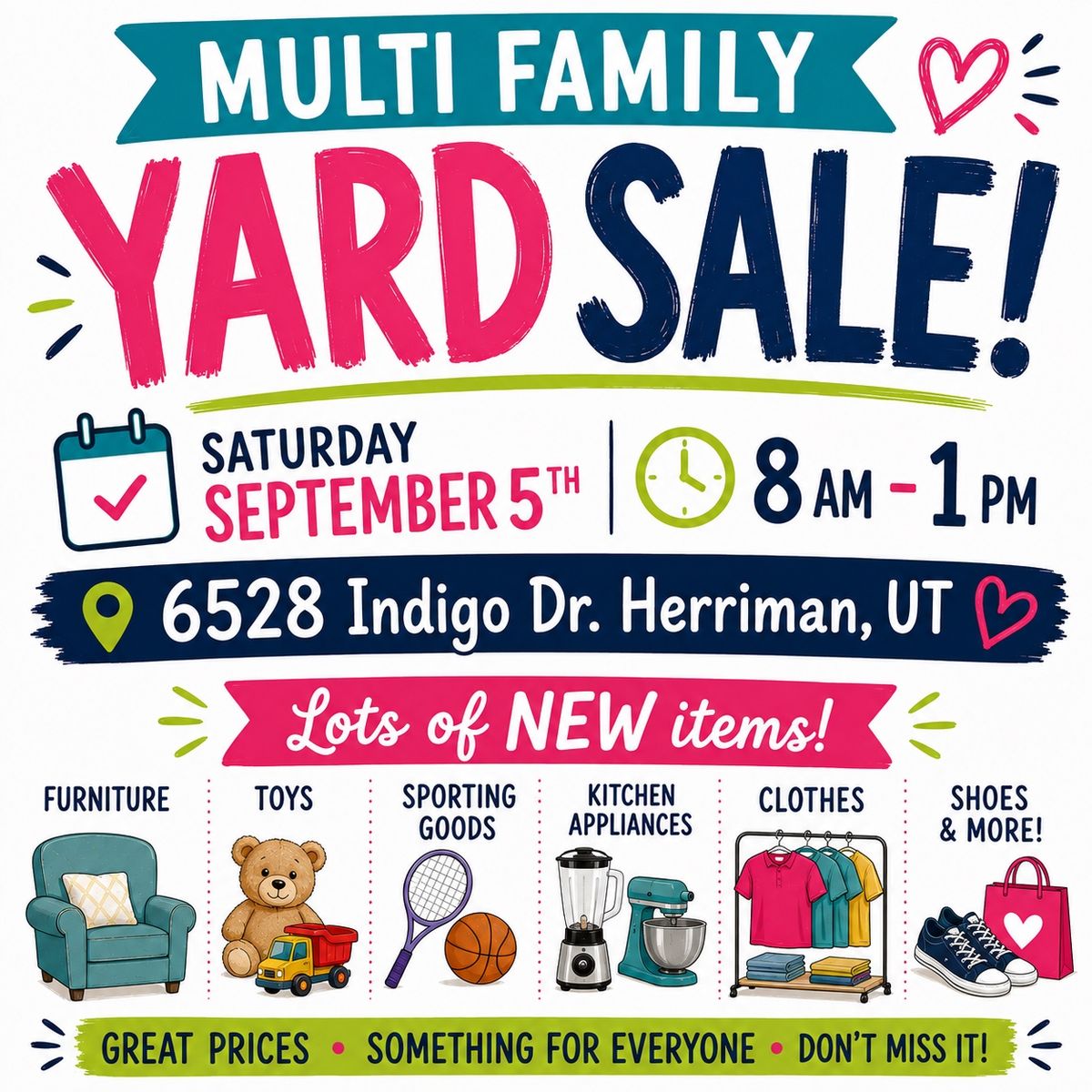 multi family yard sale!