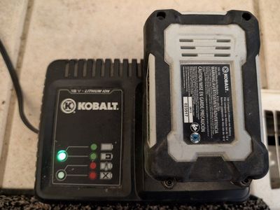 Kobalt 18V Lithium-Ion Battery & Charger (K18-LB25A) 1.3Ah