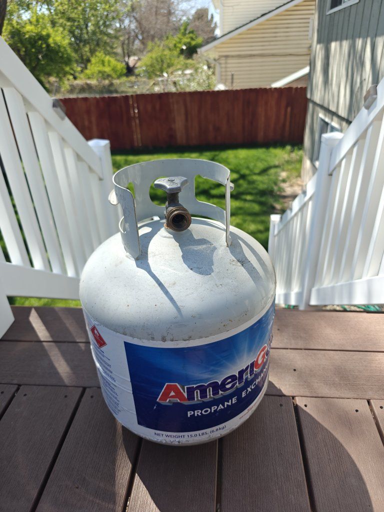 3/4 Full propane tank