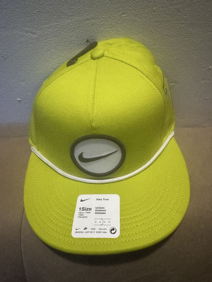 New Men's Nike Golf Neon Green True Retro72 Performance Snapback Hat