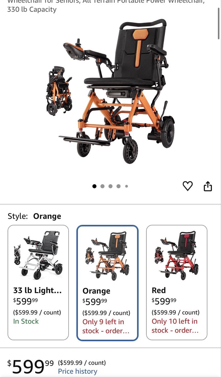 Brand new lightweight electric wheelchair
