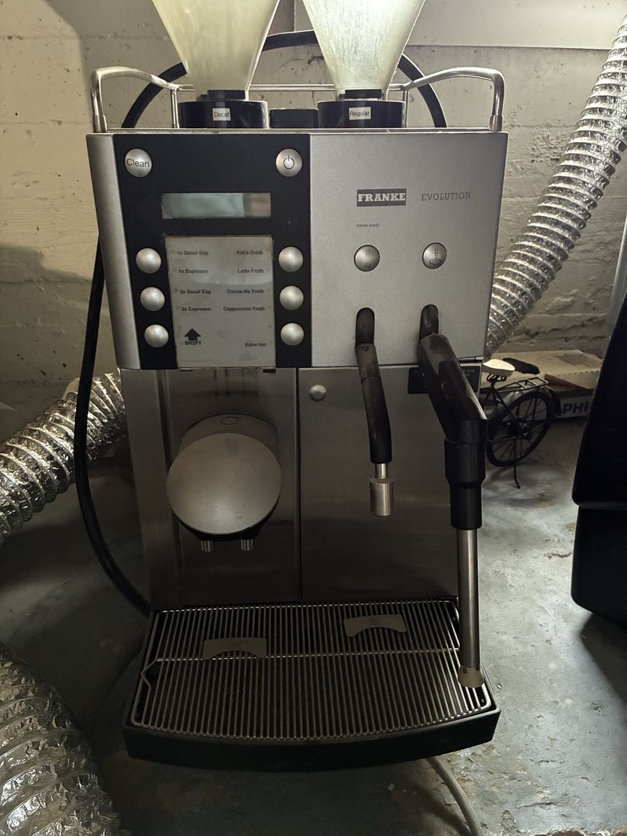 2 Franke Evolution commercial espresso machines