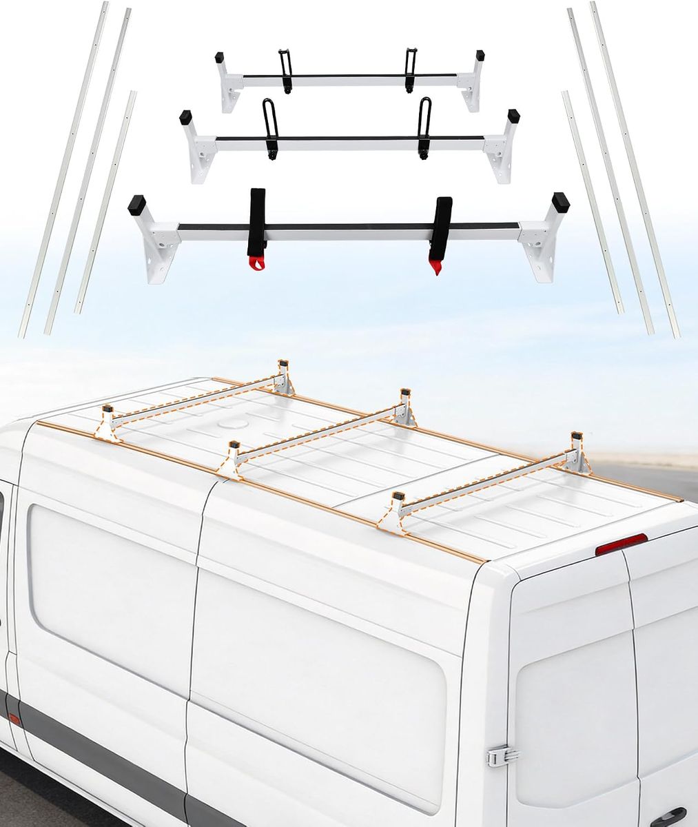 2007-2025 Mercedes-Benz Sprinter Van Roof Rack with Side Rails