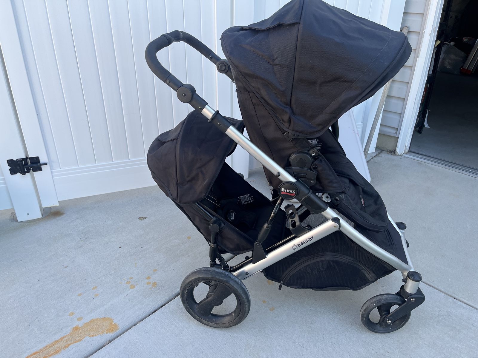 Britax B-Ready Double Stroller, Black - Tandem Seating for Two Children