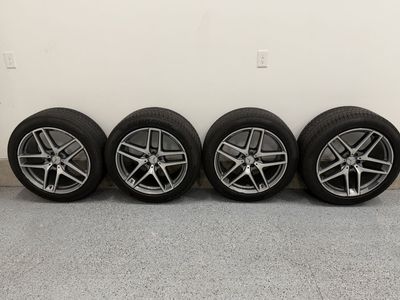 Mercedes Benz wheels with tires