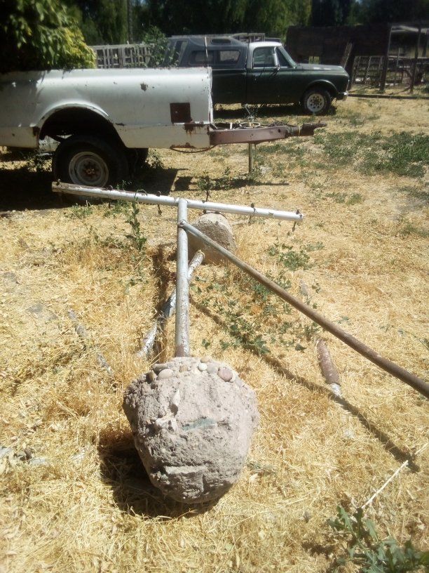 vintage close line poles