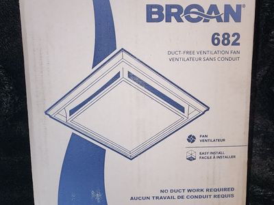 Broan Duct- Free Ventilation Fan Ductless Charcoal