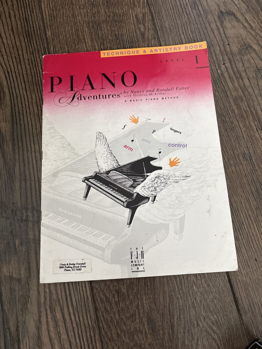 Piano Adventures Technique & Artistry Book Level 1 by Faber & McArthur - Basic Piano Method