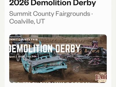 2026 Summit County Fair Demolition Derby 8 Tickets