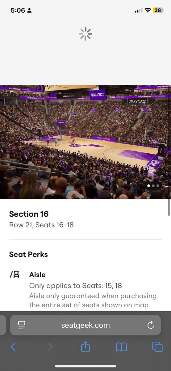 3 Lower Bowl 3/21 Jazz Vs 76ers