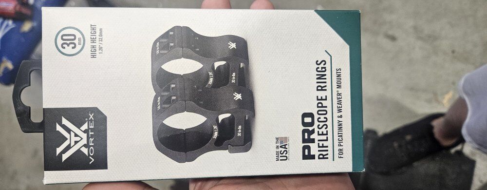 New Vortex Pro Scope Rings 30mm High