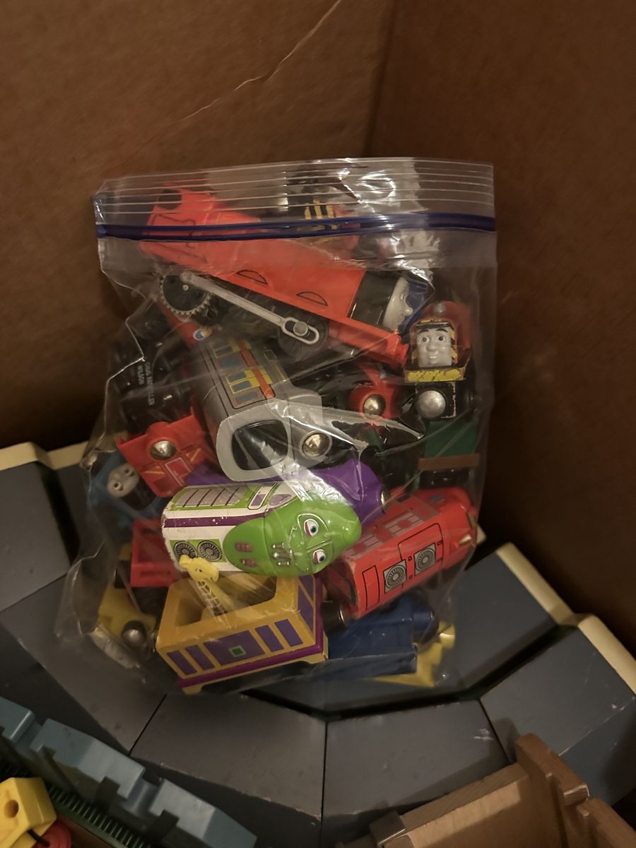 Thomas & Friends Wooden Railway Mixed Lot Trains Tracks Cranky The Crane Bulk Toy Play Set
