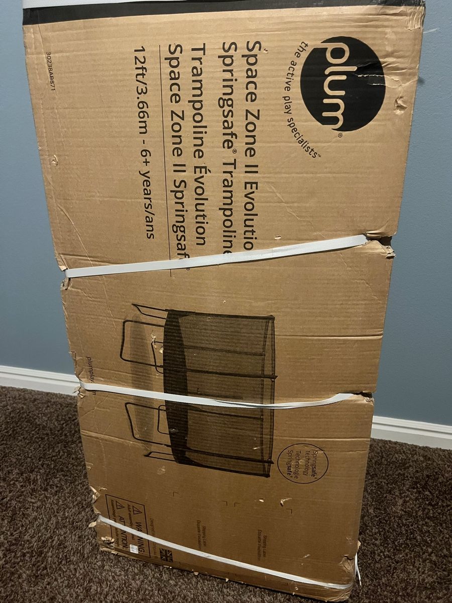 Plum 12ft Trampoline – Box 1 of 2 (Partial Set) – $35