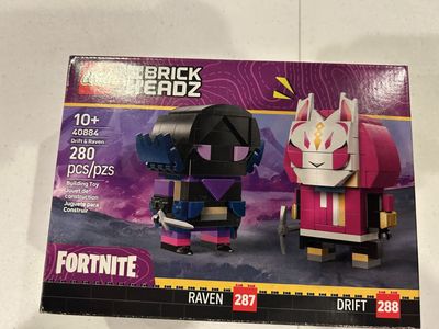 LEGO BrickHeadz Fortnite Drift & Raven 40884 Building Toy Set 280 Pieces