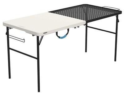 Lifetime 5ft fold in half camp table
