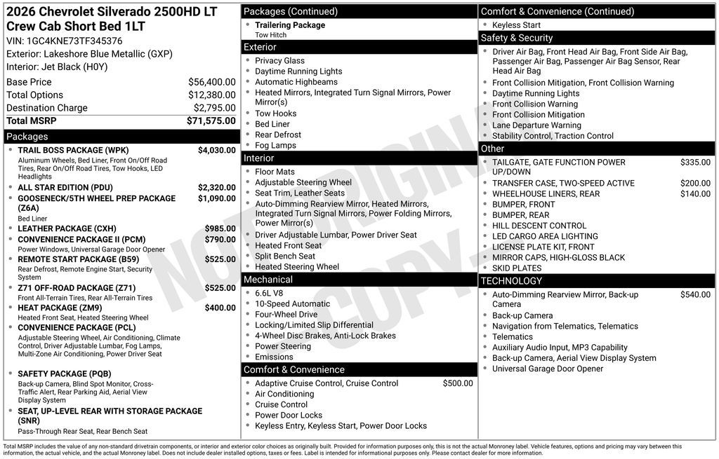 2026 Chevrolet Silverado 2500 LT