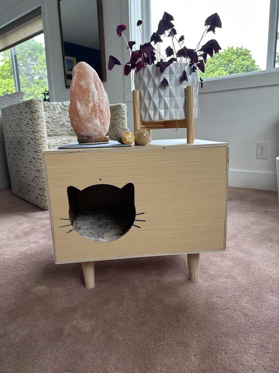 Enclosed cat box 16x20x17in